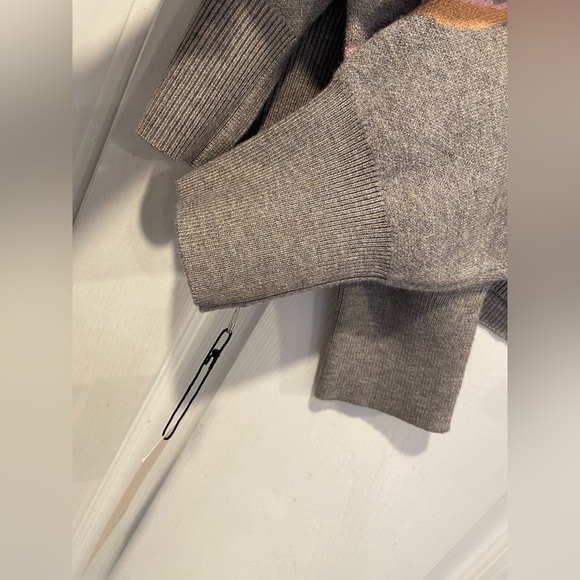 NWT If It Were Me Size S Oversized Cropped Pink Frosted Donut Pullover Sweater - Picture 4 of 13